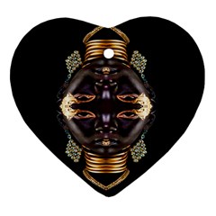 African Goddess Heart Ornament (two Sides) by icarusismartdesigns