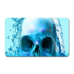 Skull In Water Magnet (rectangular) by icarusismartdesigns