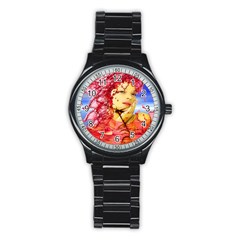 Tears Of Blood Sport Metal Watch (black) by icarusismartdesigns