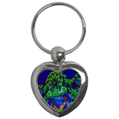 Abstract 1x Key Chain (heart) by icarusismartdesigns