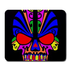 Skull In Colour Large Mouse Pad (rectangle) by icarusismartdesigns