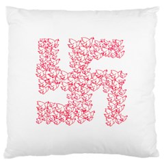 Swastika With Birds Of Peace Symbol Large Cushion Case (single Sided)  by dflcprints