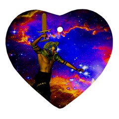 Star Fighter Heart Ornament (two Sides) by icarusismartdesigns