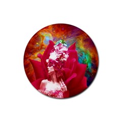 Star Flower Drink Coaster (round) by icarusismartdesigns