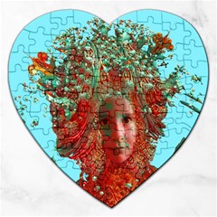 Flower Horizon Jigsaw Puzzle (heart) by icarusismartdesigns