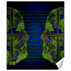 Binary Communication Canvas 8  X 10  (unframed) by StuffOrSomething