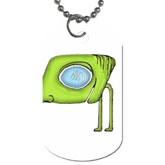 Funny Alien Monster Character Dog Tag (two-sided)  by dflcprints