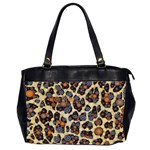 Cheetah Abstract Oversize Office Handbag (Two Sides) Front