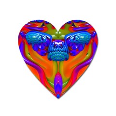 Lava Creature Magnet (heart) by icarusismartdesigns