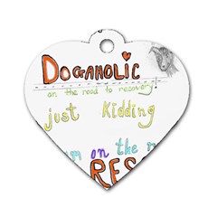 D0gaholic Dog Tag Heart (two Sided) by Rokinart