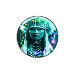 Magical Indian Chief Golf Ball Marker (for Hat Clip) Front