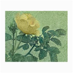 Yellow Rose Vintage Style  Glasses Cloth (small, Two Sided) by dflcprints