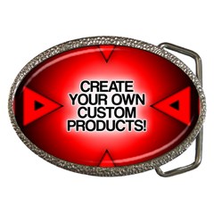 Create Your Own Custom Products And Gifts Belt Buckle (oval) by UniqueandCustomGifts