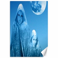 Full Moon Rising Canvas 20  X 30  (unframed) by icarusismartdesigns