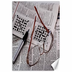 Crossword Genius Canvas 12  X 18  (unframed) by StuffOrSomething