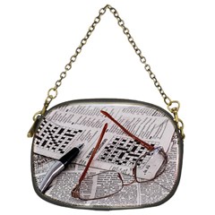 Crossword Genius Chain Purse (two Sided)  by StuffOrSomething