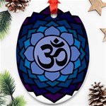 Ohm Lotus 01 Oval Ornament Front