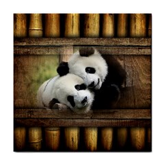 Panda Love Ceramic Tile by TheWowFactor