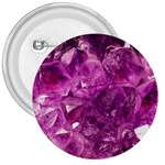 Amethyst Stone Of Healing 3  Button Front