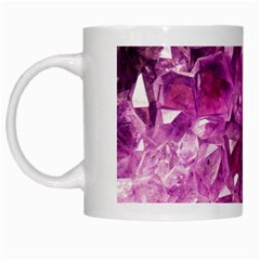 Amethyst Stone Of Healing White Coffee Mug by FunWithFibro