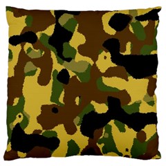 Camo Pattern  Large Cushion Case (single Sided)  by Colorfulart23