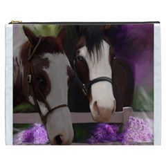 Two Horses Cosmetic Bag (xxxl) by JulianneOsoske