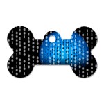 Binary Rain Dog Tag Bone (Two Sided) Back