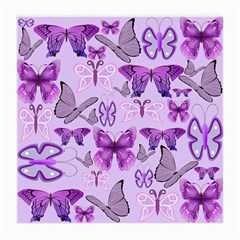 Purple Awareness Butterflies Glasses Cloth (medium, Two Sided) by FunWithFibro