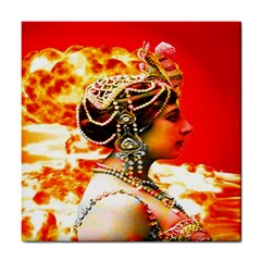 Mata Hari Tile Coaster by icarusismartdesigns