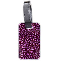 Cheetah Bling Abstract Pattern  Luggage Tag (two Sides) by OCDesignss