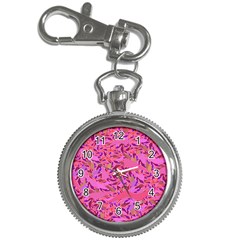 Bright Pink Confetti Storm Key Chain Watch by KirstenStar