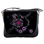 Pink Star Explosion Messenger Bag Front