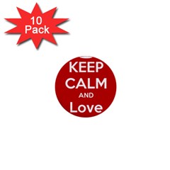 Keep Calm And Love Music 5739 1  Mini Button (10 Pack) by SuperFunHappyTime