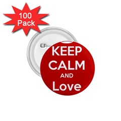 Keep Calm And Love Music 5739 1 75  Button (100 Pack) by SuperFunHappyTime