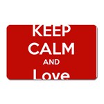 Keep Calm And Love Music 5739 Magnet (Rectangular) Front