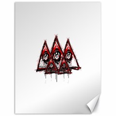 Red White Pyramids Canvas 18  X 24  (unframed) by teeship