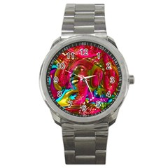 Music Festival Sport Metal Watch by icarusismartdesigns