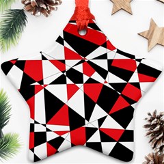 Shattered Life Tricolor Star Ornament by StuffOrSomething