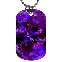 Purple Skulls Goth Storm Dog Tag (two-sided)  by KirstenStar