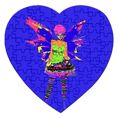 Fairy Punk Jigsaw Puzzle (heart) by icarusismartdesigns