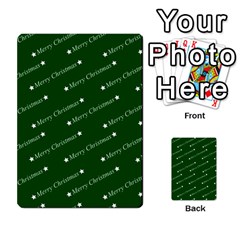 Merry Christmas,text,green Multi-purpose Cards (rectangle)  by ImpressiveMoments