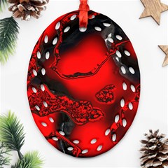 Abstract Art 11 Oval Filigree Ornament (2-side)  by ImpressiveMoments