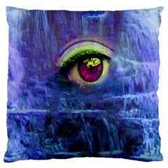 Waterfall Tears Large Flano Cushion Cases (two Sides)  by icarusismartdesigns