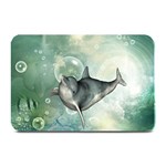 Funny Dswimming Dolphin Plate Mats 18 x12  Plate Mat