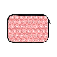 Coral Pink Gerbera Daisy Vector Tile Pattern Apple Ipad Mini Zipper Cases by GardenOfOphir