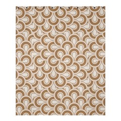 Retro Mirror Pattern Brown Shower Curtain 60  X 72  (medium)  by ImpressiveMoments