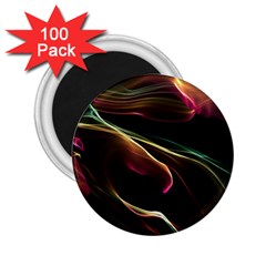 Glowing, Colorful  Abstract Lines 2 25  Magnets (100 Pack)  by FantasyWorld7