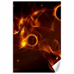 Fire And Flames In The Universe Canvas 24  X 36  by FantasyWorld7