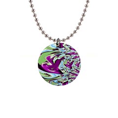 Purple, Green, And Blue Abstract Button Necklaces by digitaldivadesigns