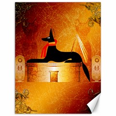 Anubis, Ancient Egyptian God Of The Dead Rituals  Canvas 12  X 16   by FantasyWorld7